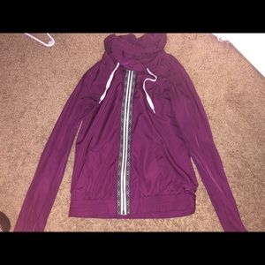 purple windbreaker